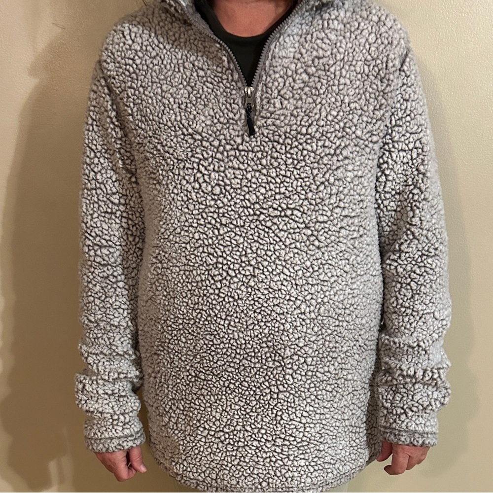 Stillwater fuzzy fleece pullover
